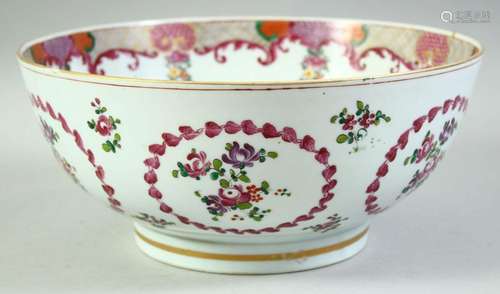 A SAMSON CHINESE FAMILLE ROSE STYLE PORCELAIN BOWL, painted ...