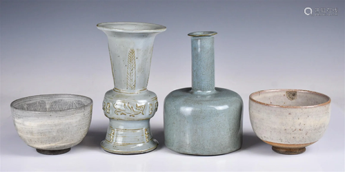 A Group Of Four Porcelain Articles