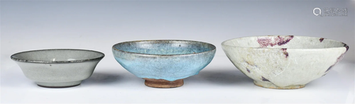 A Group of Three Bowls