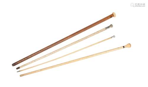 Y FOUR WALKING STICKS AND CANES