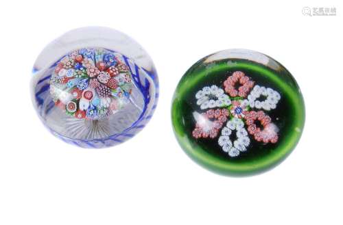 TWO BACCARAT PAPERWEIGHTS