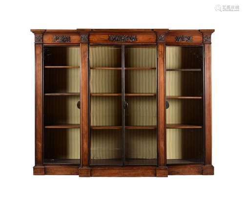 Y A ROSEWOOD SIDE CABINET BOOKCASE