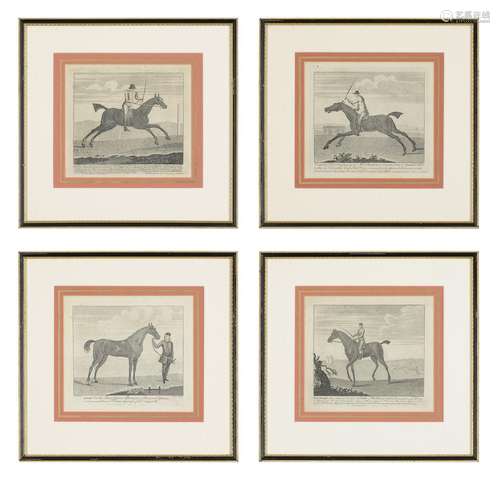 AFTER R. PARR, A SET OF SIX ENGRAVINGS OF RACEHORSES FOR JOH...