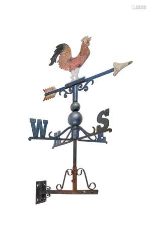 A PAINTED METAL WEATHERVANE