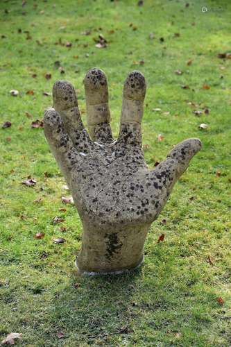 A GARDEN MODEL OF A HAND