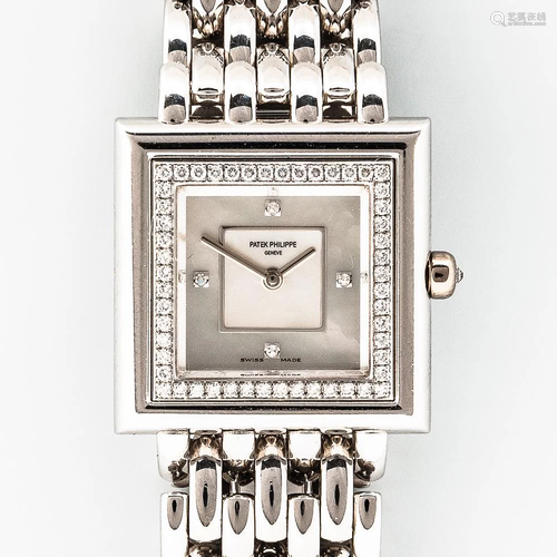 Patek Philippe 18kt White Gold and Diamond "Gondolo&quo...