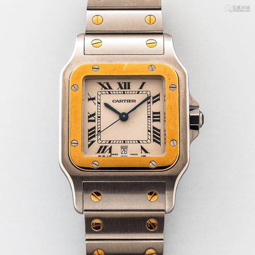 Cartier Santos Galbée Two-tone Wristwatch