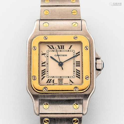 Cartier Santos Galbée Two-tone Wristwatch