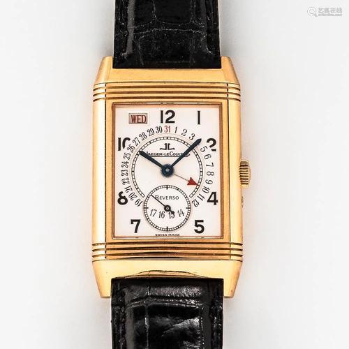 Jaeger LeCoultre 18kt Gold Reverso Grande Taille Reference 2...