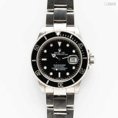 Rolex Submariner Reference 16800 Wristwatch