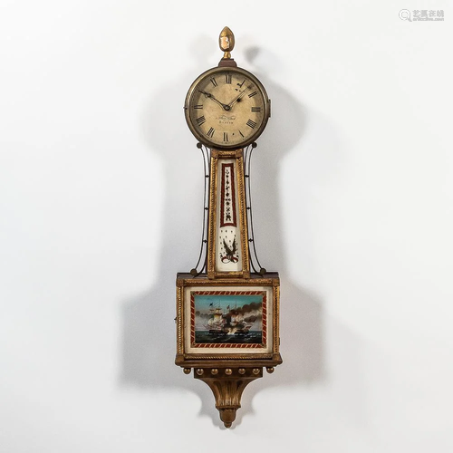 Aaron Willard Patent Timepiece or "Banjo" Clock