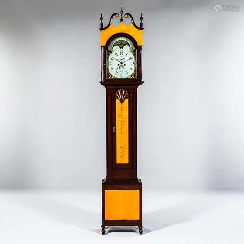 Mahogany and Maple Tall Clock