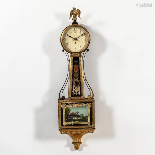 Waltham Patent Timepiece or "Banjo" Clock