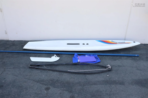 A Magnum 370 windsurf board