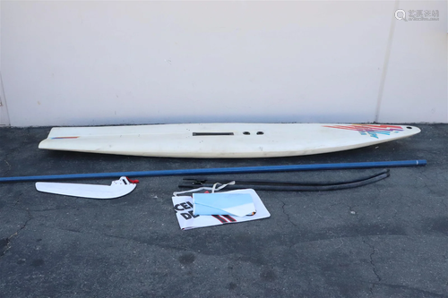 A Magnum Nova windsurf board