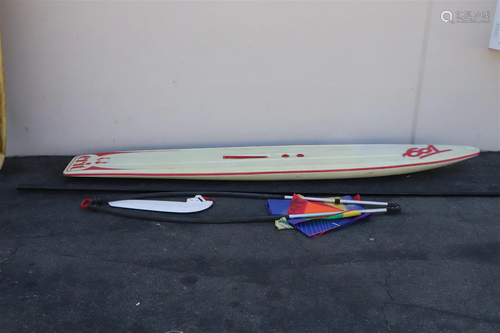 A Crit 601 windsurf board