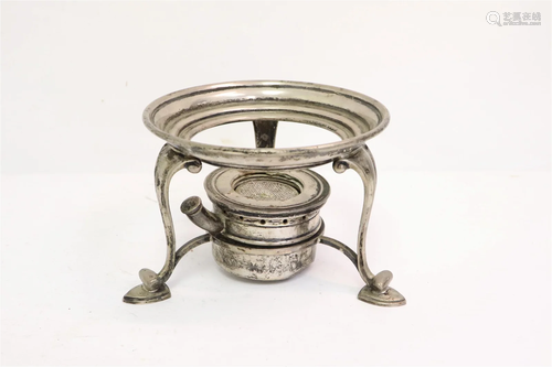 A Gorham sterling hot water stand with warmer