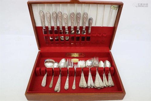 Beautiful sterling flatware dinner set by Stieff