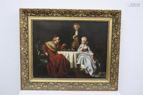 Oil on canvas, signed B. E. Fichel, dated 1892