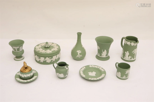 Lot of Wedgwood type bisque pieces