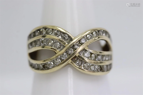 14K Y/G diamond ring