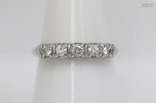 A platinum diamond ring