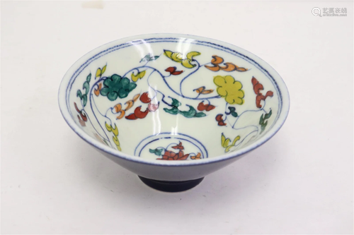 Chinese wucai porcelain bowl