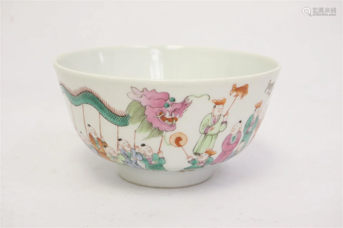 Chinese famille rose porcelain bowl