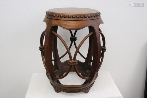 Chinese rosewood drum stool