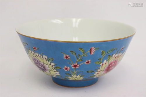 Chinese famille rose porcelain bowl