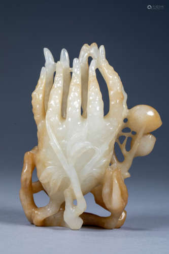 Ancient Chinese Hetian Jade Buddha's Hand
