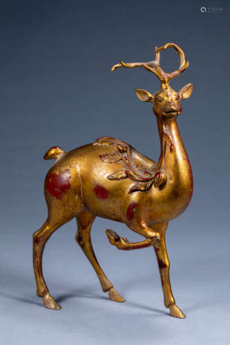 Ancient Chinese spirit deer offering longevity
