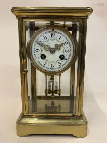 A late 19th century French mantle clock by Vincenti & Ci...