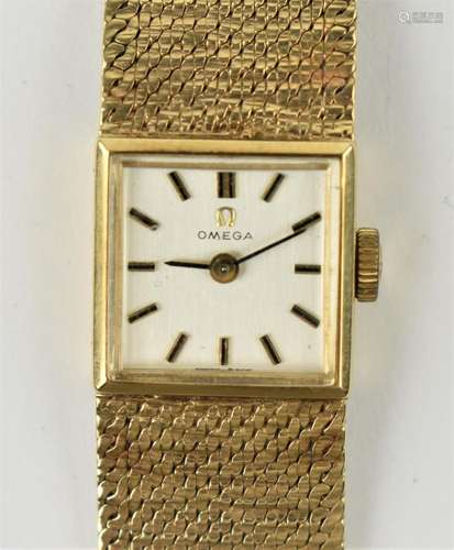 An Omega manual wind ladies, 9ct gold wristwatch, circa 1966...