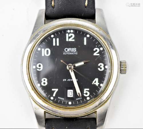 An Oris automatic gents stainless steel wristwatch having a ...