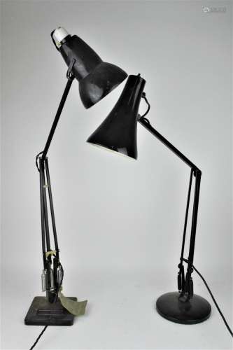 A Herbert Terry anglepoise table lamp, with articulated arm,...