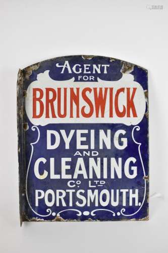 A vintage `Agent for Brunswick Dyeing and Cleaning co. Ltd, ...