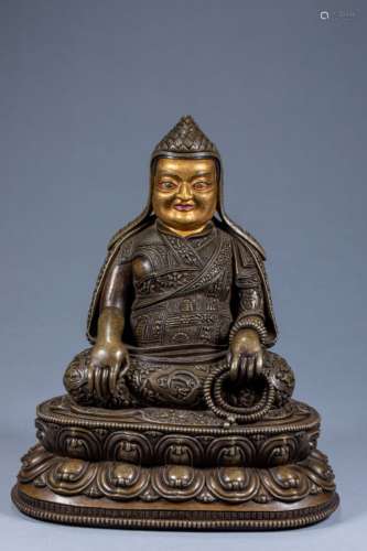 Ancient Chinese Buddhist Bronze Master