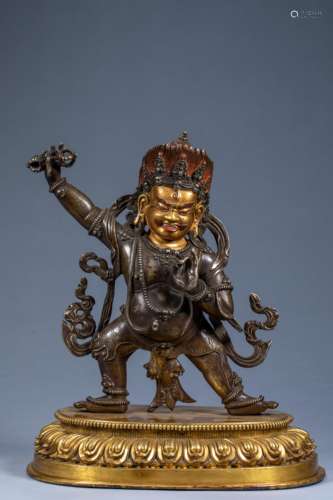 Ancient Chinese Buddhist Dharma Holder Three-eyed Buddha