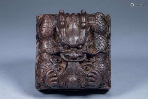 Ancient Chinese Agarwood Panlong Seal