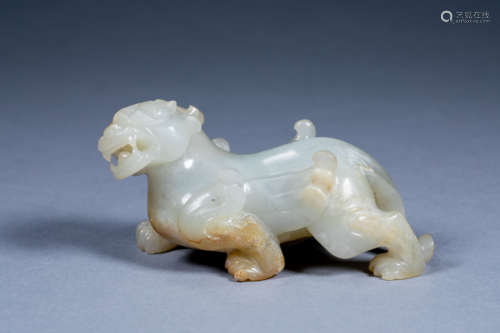 Ancient Chinese Hetian jade beast