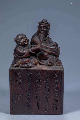 Great Seal of Agarwood in Qing Dynasty, China