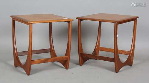 A pair of mid-20th century G-Plan teak occasional tables