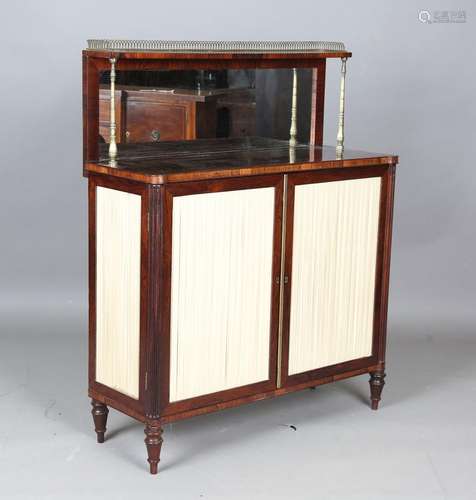 A Regency rosewood chiffonier