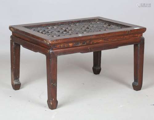 A Chinese softwood occasional table