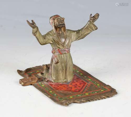 An early/mid-20th century Austrian cold painted cast bronze ...