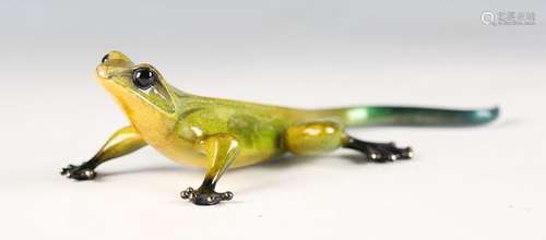 Tim Cotterill (Frogman) - an enamelled bronze limited editio...