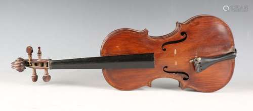 A 19th century violin with single-piece back