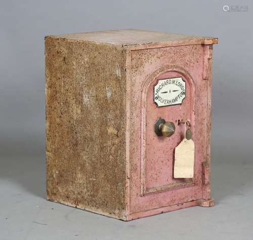 An early 20th century cast iron safe