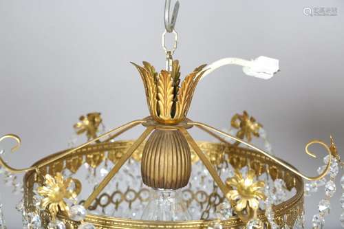 A set of three late 20th century Louis XVI style gilt metal ...